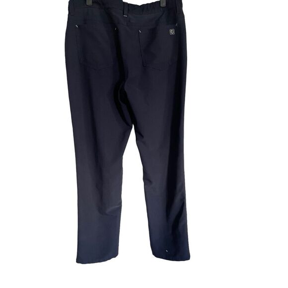 Footjoy FJ Mens Navy Blue Flat Front Five Pocket Style Chino Pants Size 34/32 - Picture 2 of 11